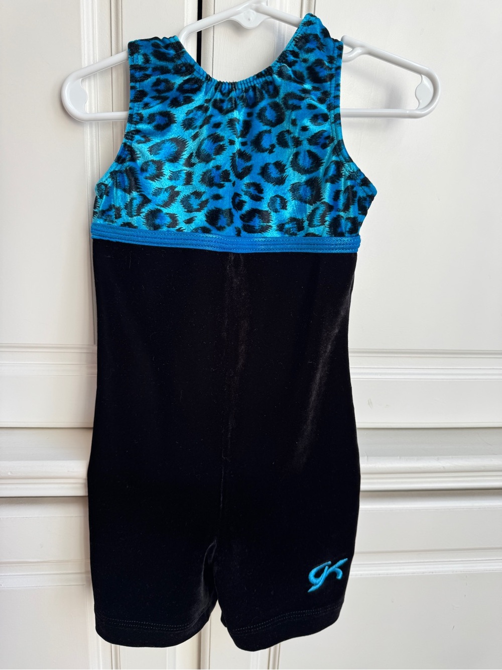 GK Velvet Velor Leotard Biketard CS 3T/4T